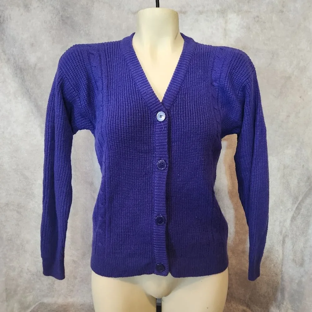 Girls Vintage Freeze Frame Purple Sweater Size‎ 14-16
